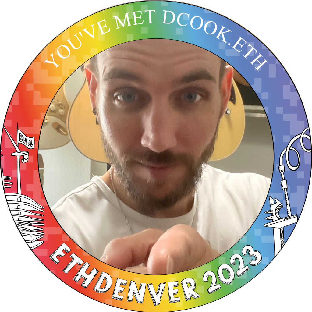 You've met dcook.eth at ETHDenver 2023 POAP image