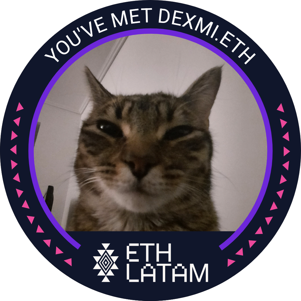 You've met dexmi.eth at ETHLatam '22 POAP image