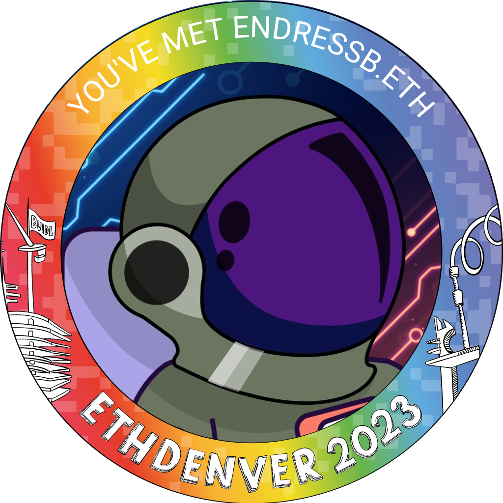 You've met endressb.eth at ETHDenver 2023 POAP image