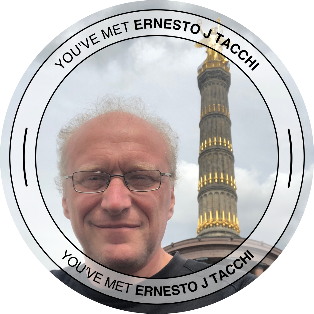You've met Ernesto J Tacchi - August 2022 POAP image