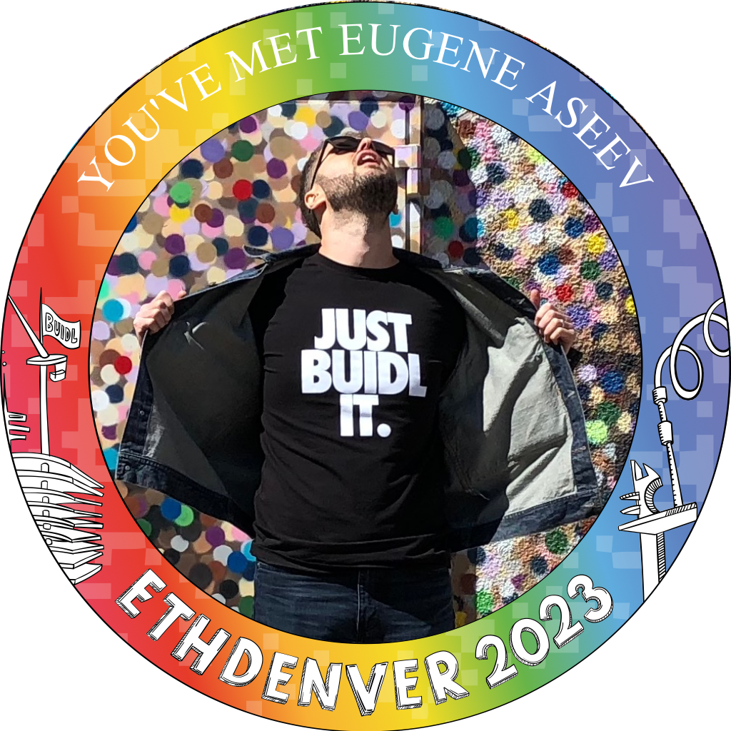 You've met Eugene Aseev at ETHDenver 2023 POAP image