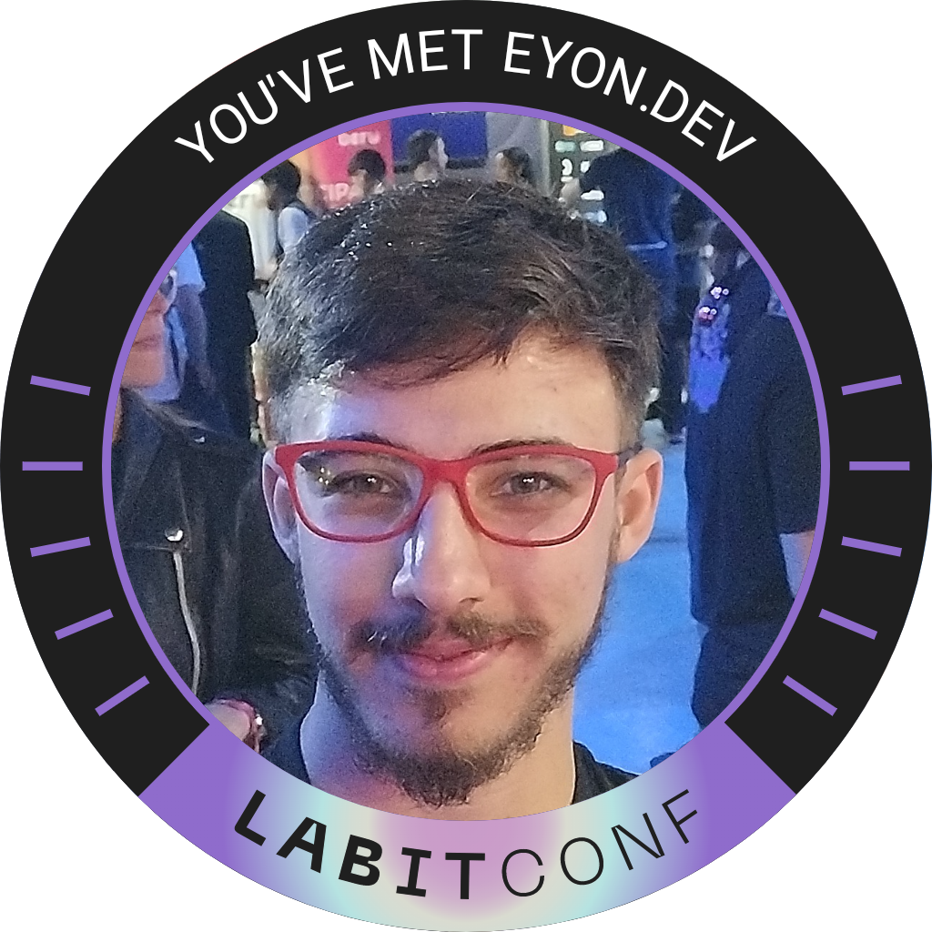 You've met eyon.dev at LABITCONF '22 POAP image