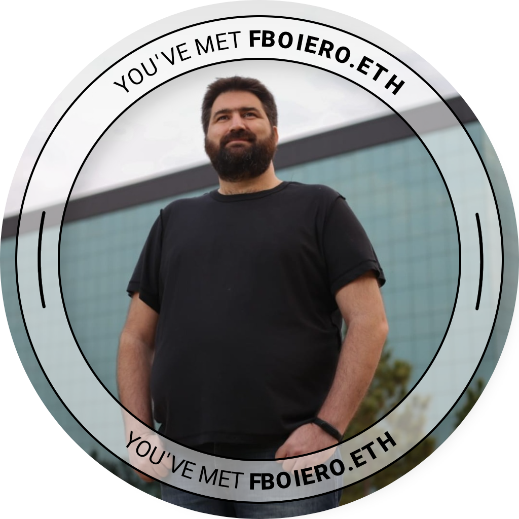 You've met fboiero.eth  -IRL  2022. POAP image