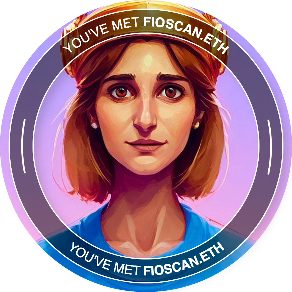 You've met fioscan.eth in 2023 POAP image