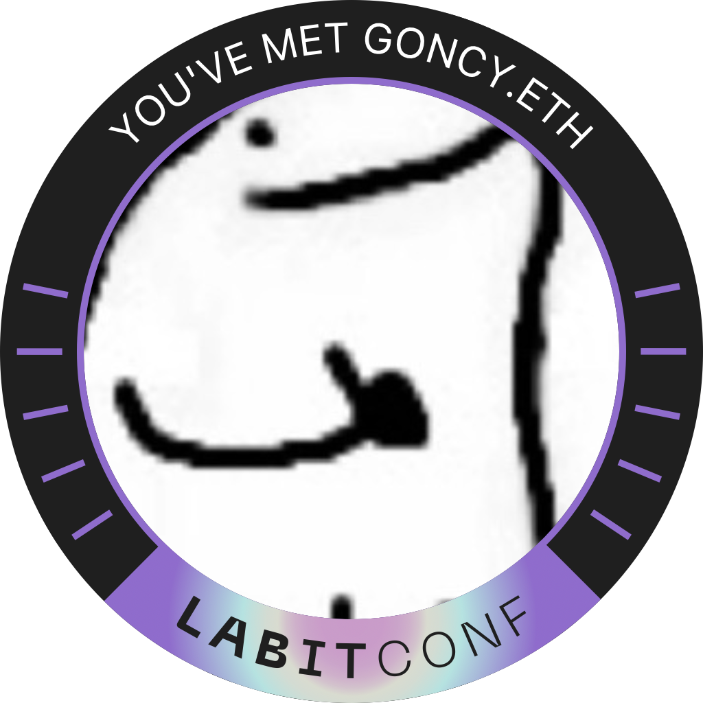 You've met goncy.eth at LABITCONF '22 POAP image