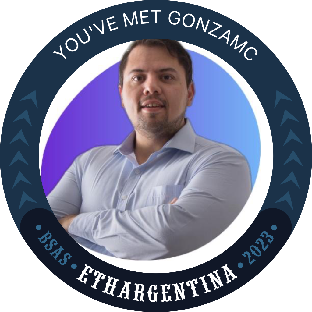 You've met GonzaMC at ETH Argentina 2023 POAP image