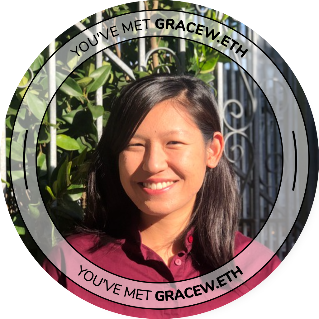 You've met gracew.eth - November 2022 POAP image