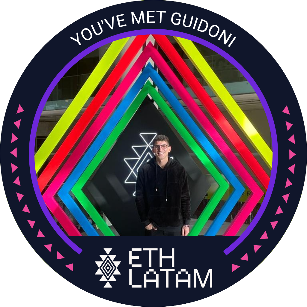 You've met guidoni at ETHLatam '22 POAP image