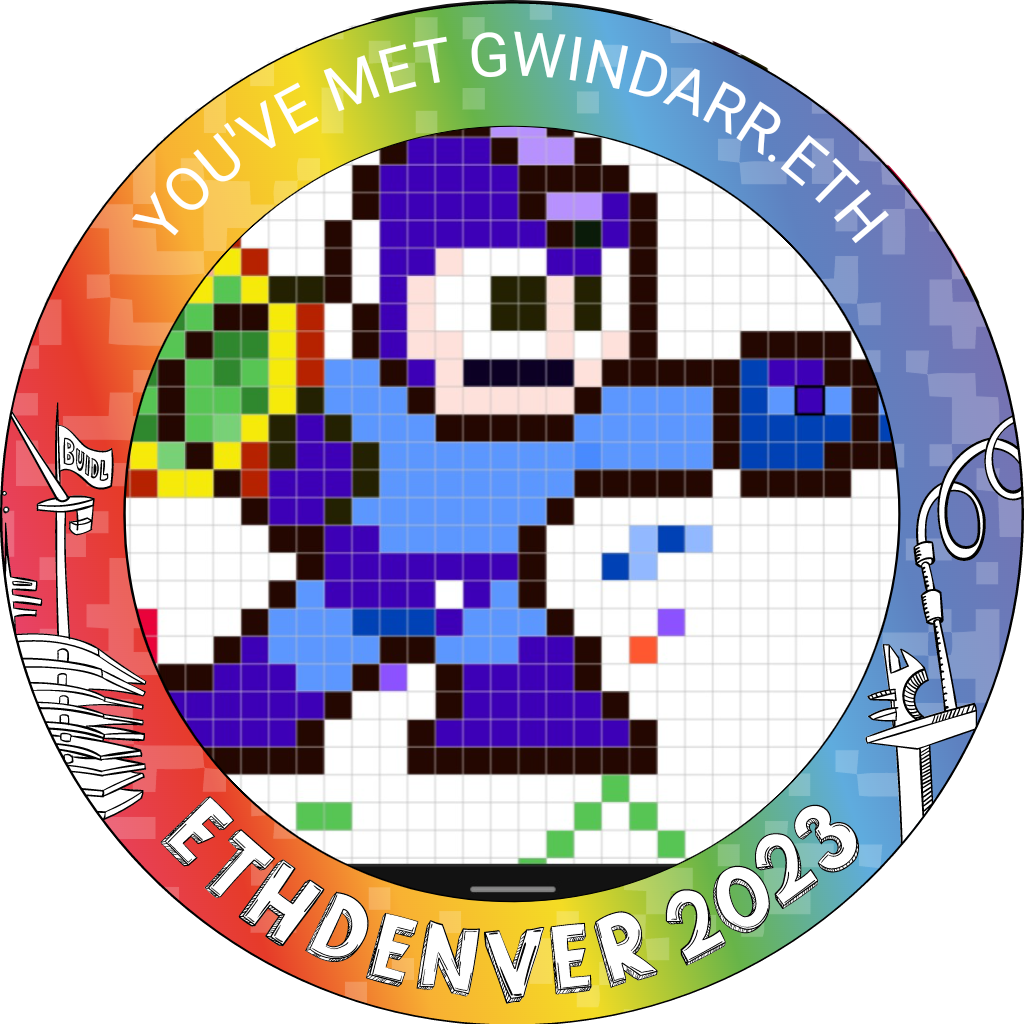 You've met gwindarr.eth at ETHDenver 2023 POAP image