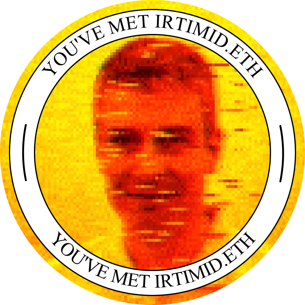 You've met Irtimid.eth - March 2023 POAP image