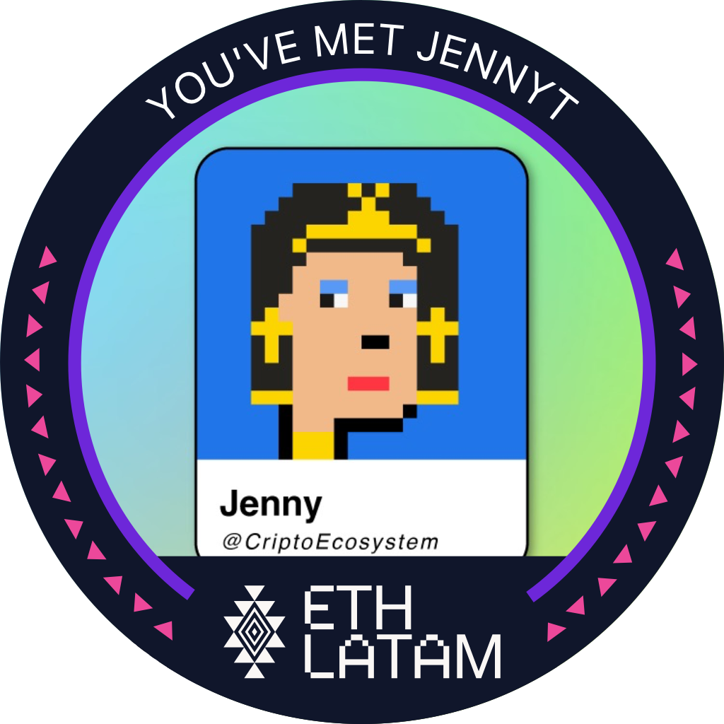 You've met JennyT at ETHLatam '22 POAP image