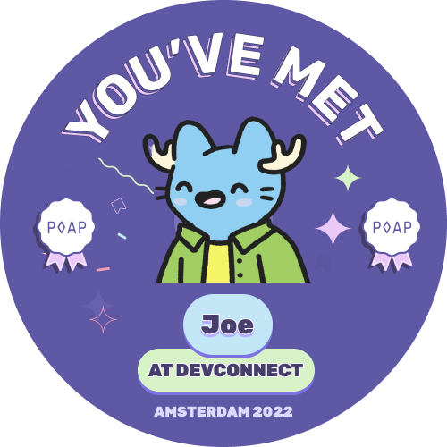 You've met Joe at Devconnect '22 POAP image