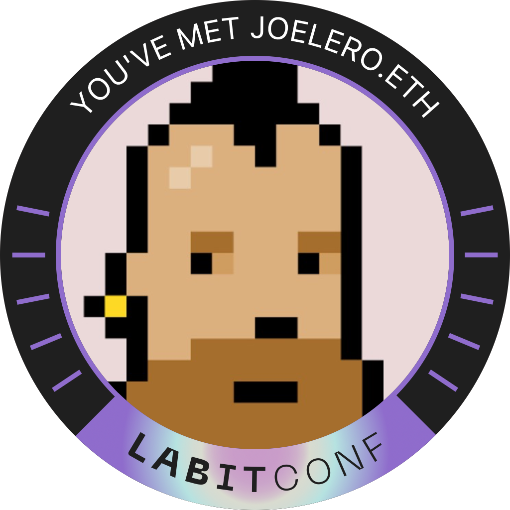 You've met joelero.eth at LABITCONF '22 POAP image