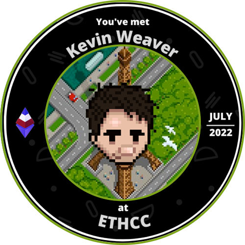 You've met Kevin Weaver at ETHCC 2022 POAP image