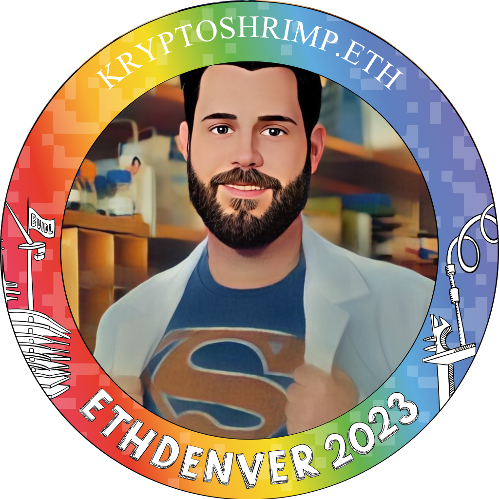 You've met KryptoShrimp.ETH at ETHDenver 2023 POAP image