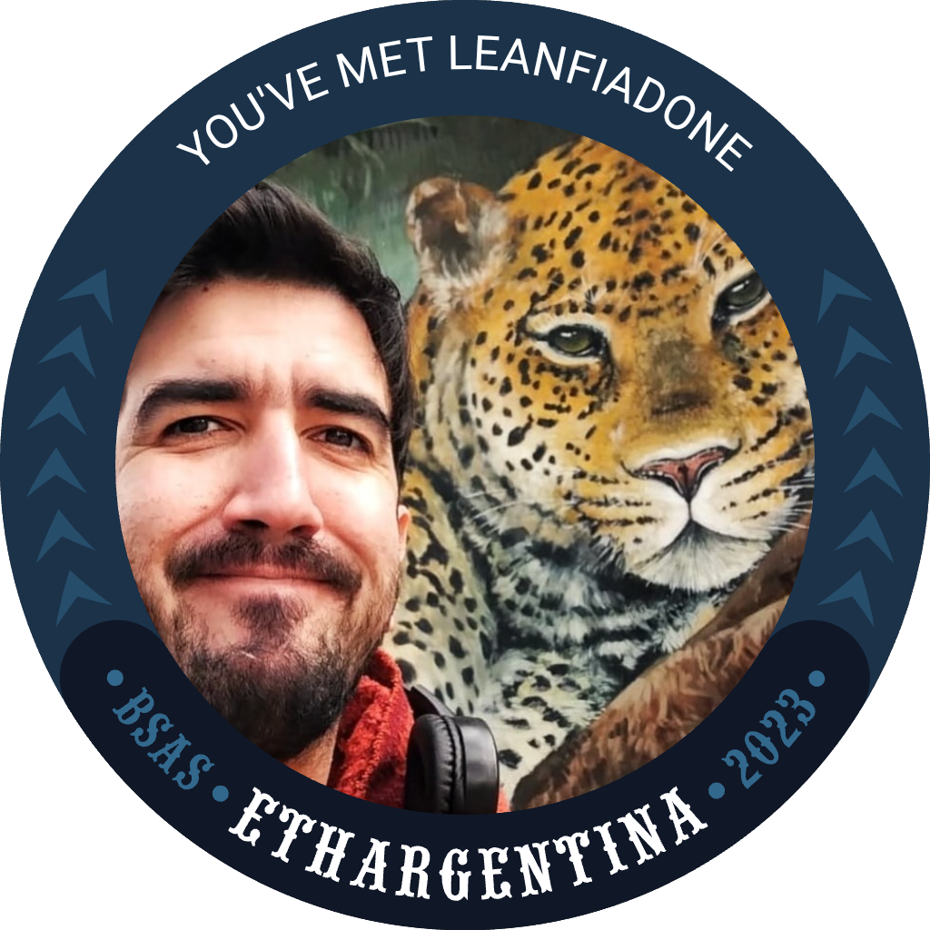 You've met Leanfiadone  at ETH Argentina 2023 POAP image