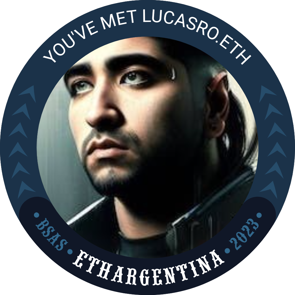 You've met lucasro.eth at ETH Argentina 2023 POAP image
