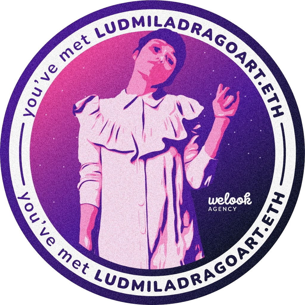 You've met ludmiladragoart.eth  - August 2022 POAP image