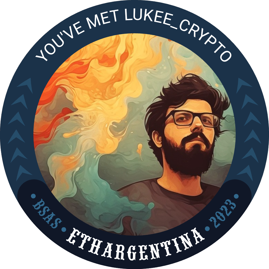 You've met Lukee_crypto at ETH Argentina 2023 POAP image