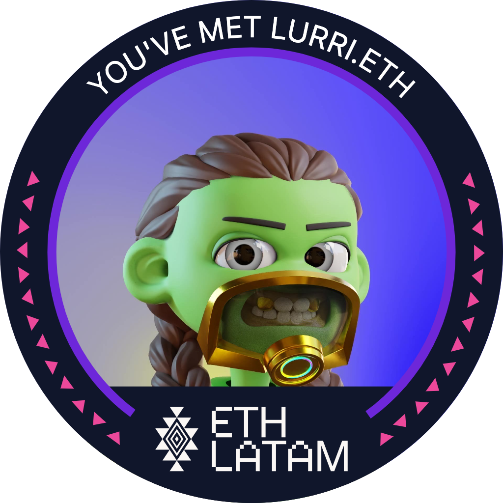 You've met lurri.eth at ETHLatam '22 POAP image