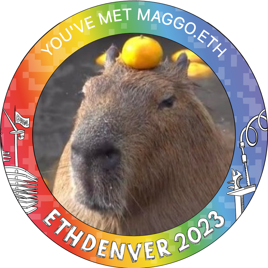 You've met maggo.eth at ETHDenver 2023 POAP image