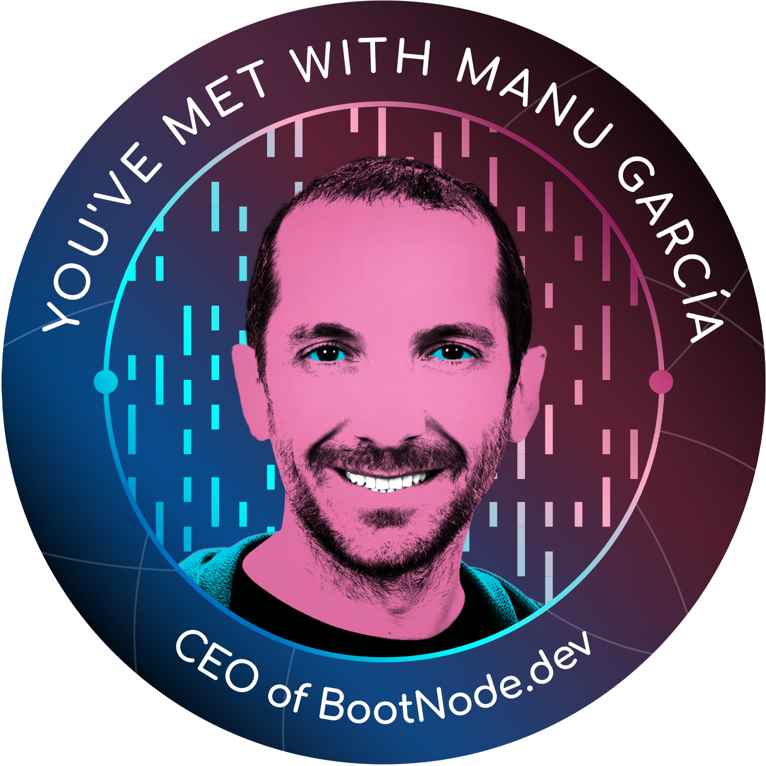 You've met Manu from BootNode.dev!  POAP image