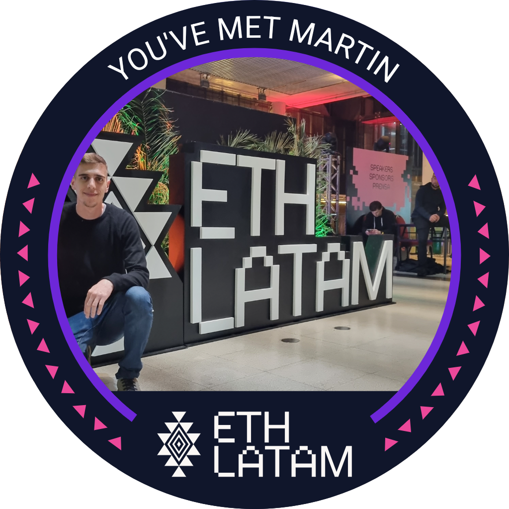 You've met Martin at ETHLatam '22 POAP image