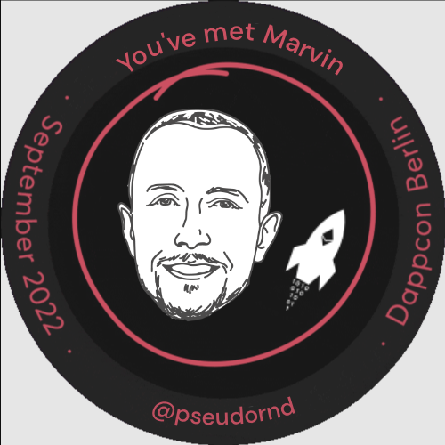 You've met Marvin at DappCon & ETHBerlin 2022! POAP image