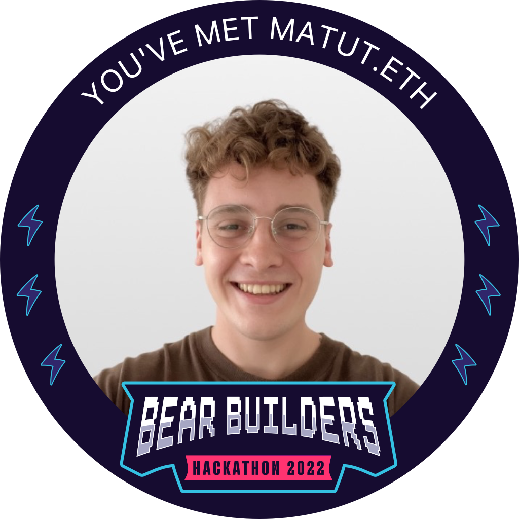 You've met matut.eth at Bear Builders '22 POAP image