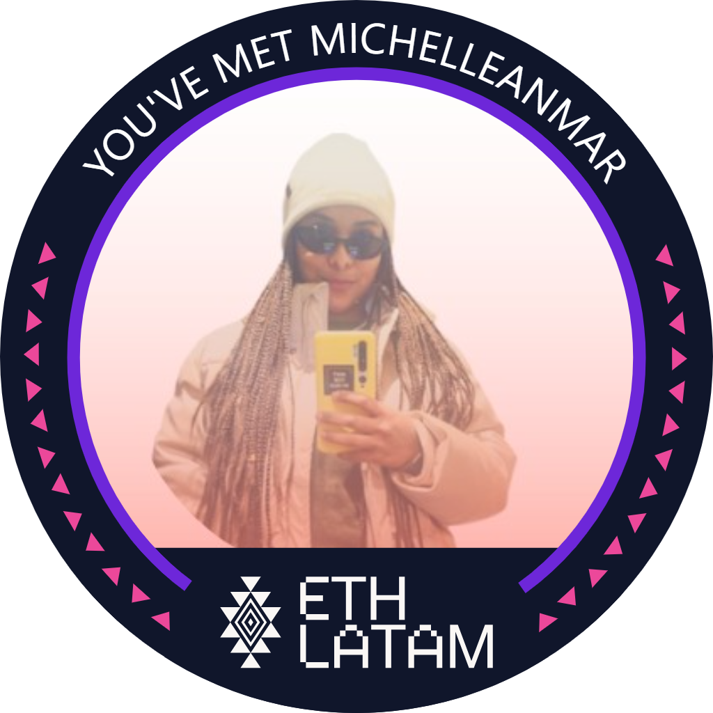 You've met michelleanmar.eth at ETHLatam '22 POAP image