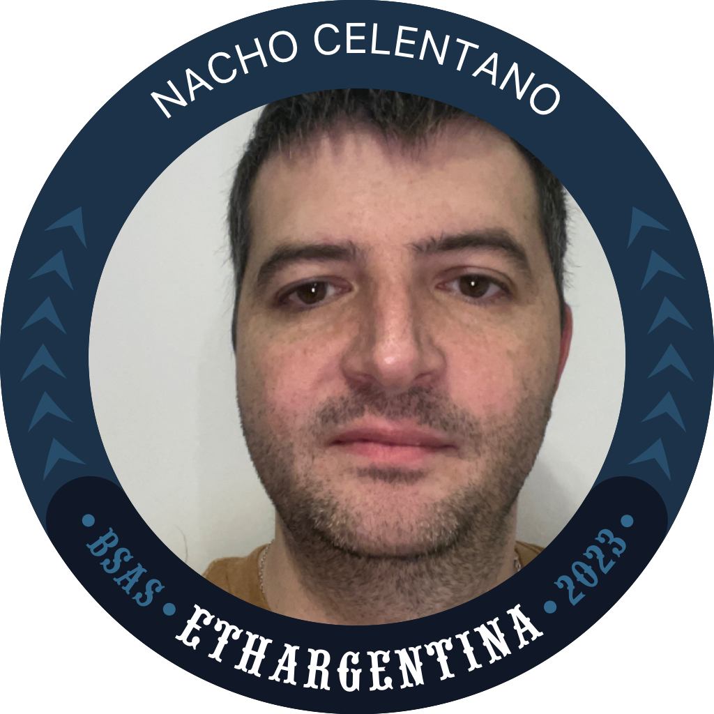 You've met Nacho Celentano  at ETH Argentina 2023 POAP image