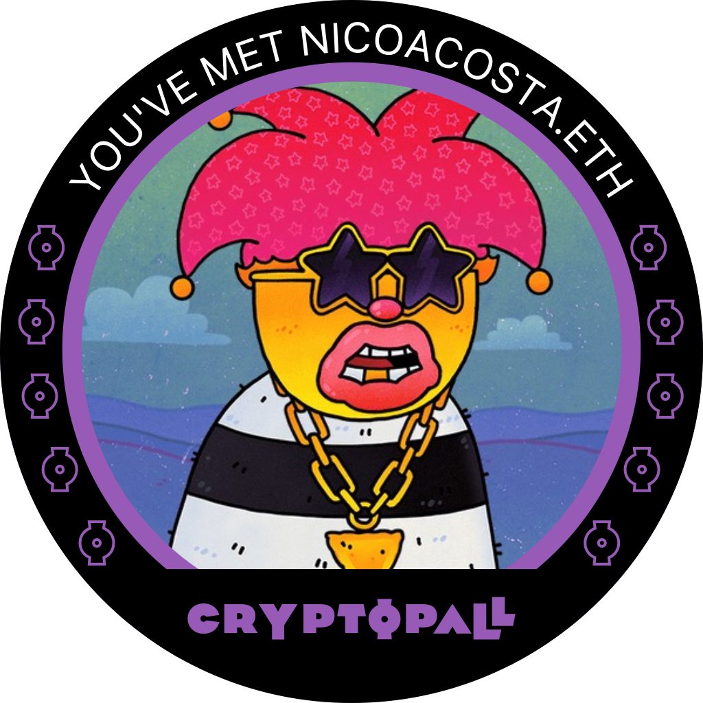 You've met nicoacosta.eth at Cryptopall '22 POAP image