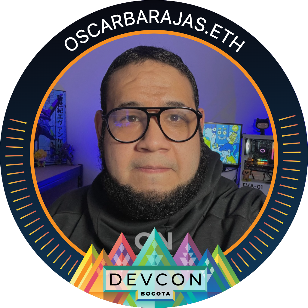 You've met oscarbarajas.eth at Devcon Bogota '22 POAP image