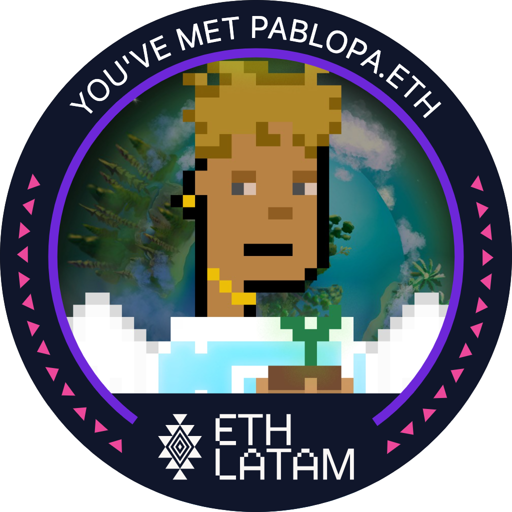 You've met pablopa.eth at ETHLatam '22 POAP image