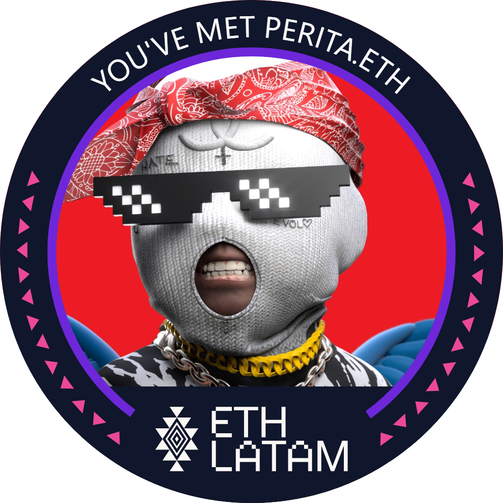 You've met perita.eth at ETHLatam '22 POAP image
