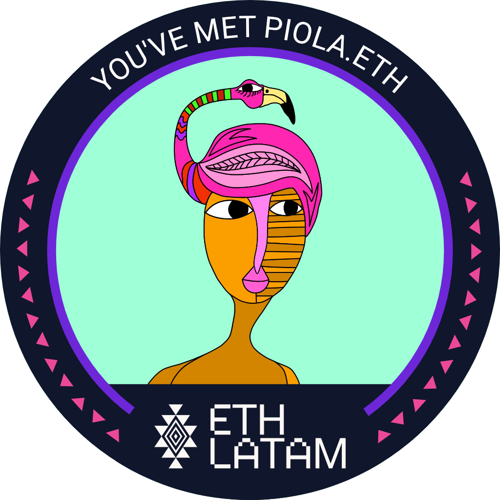 You've met piola.eth at ETHLatam '22 POAP image