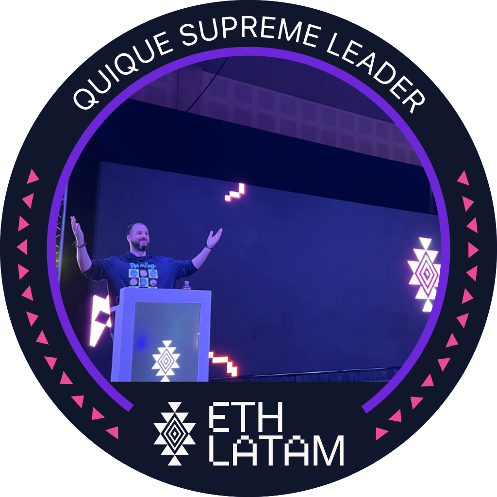 You've met Quique Supreme Leader at ETHLatam '22 POAP image