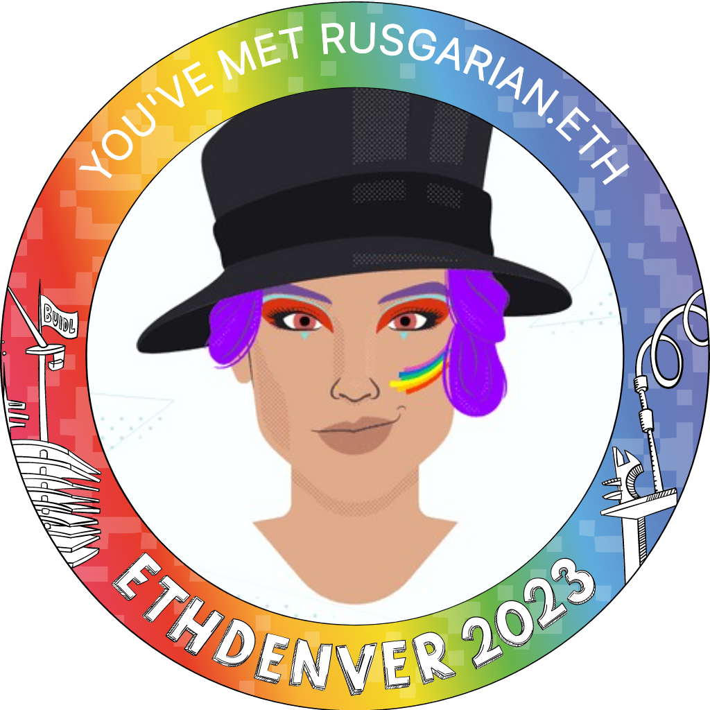 You've met rusgarian.eth at ETHDenver 2023 POAP image