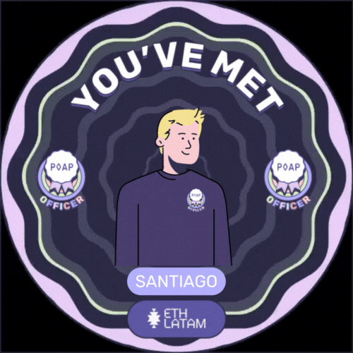 You've met Santiago at EthLATAM 2022! POAP image