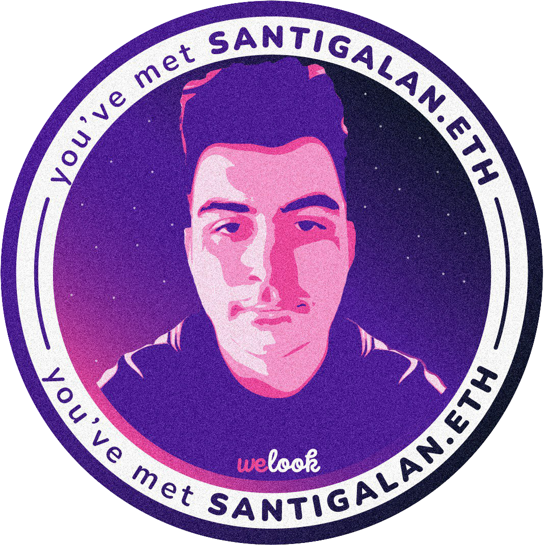 You've met santigalan.eth in 2022 🏎 POAP image