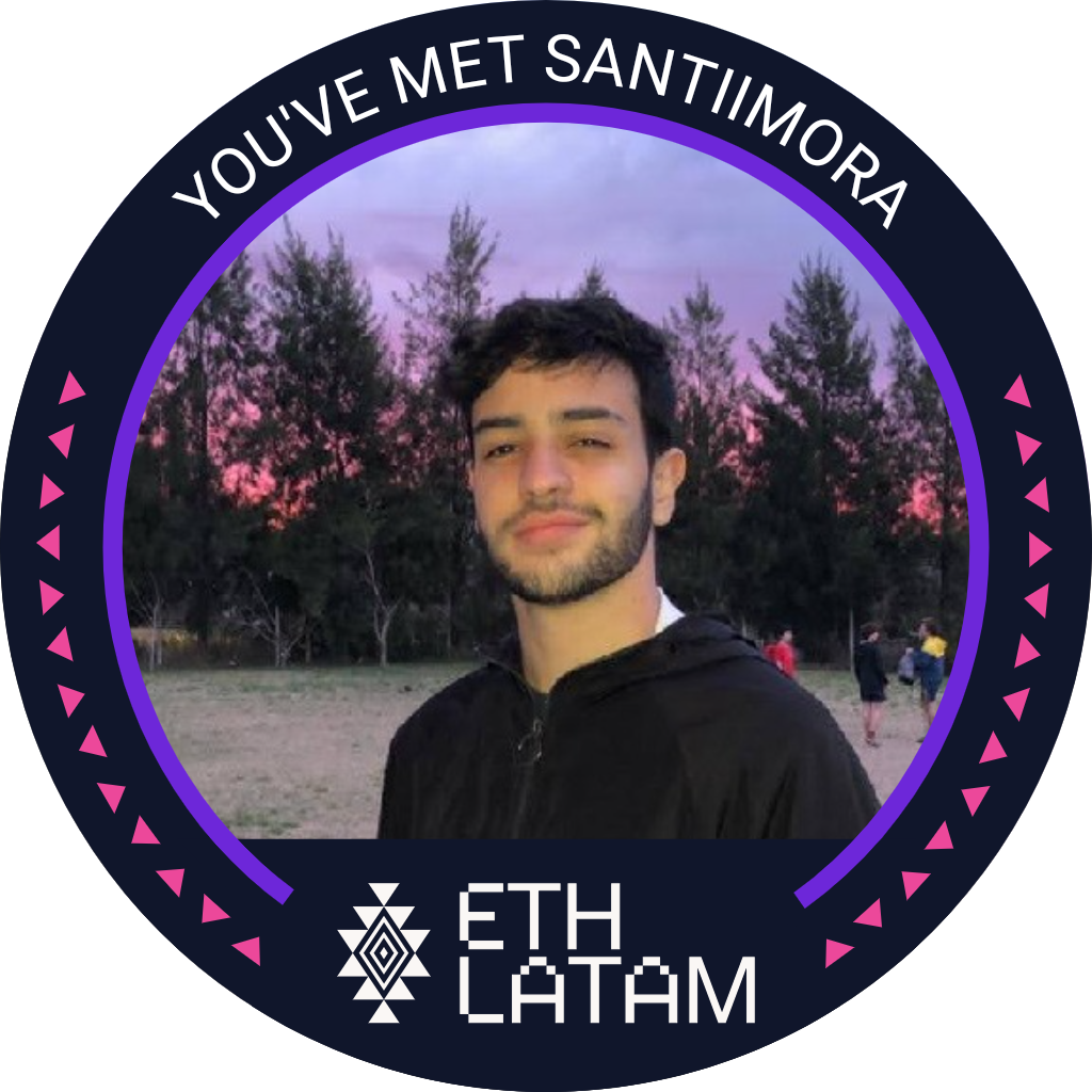 You've met santiimora at ETHLatam '22 POAP image