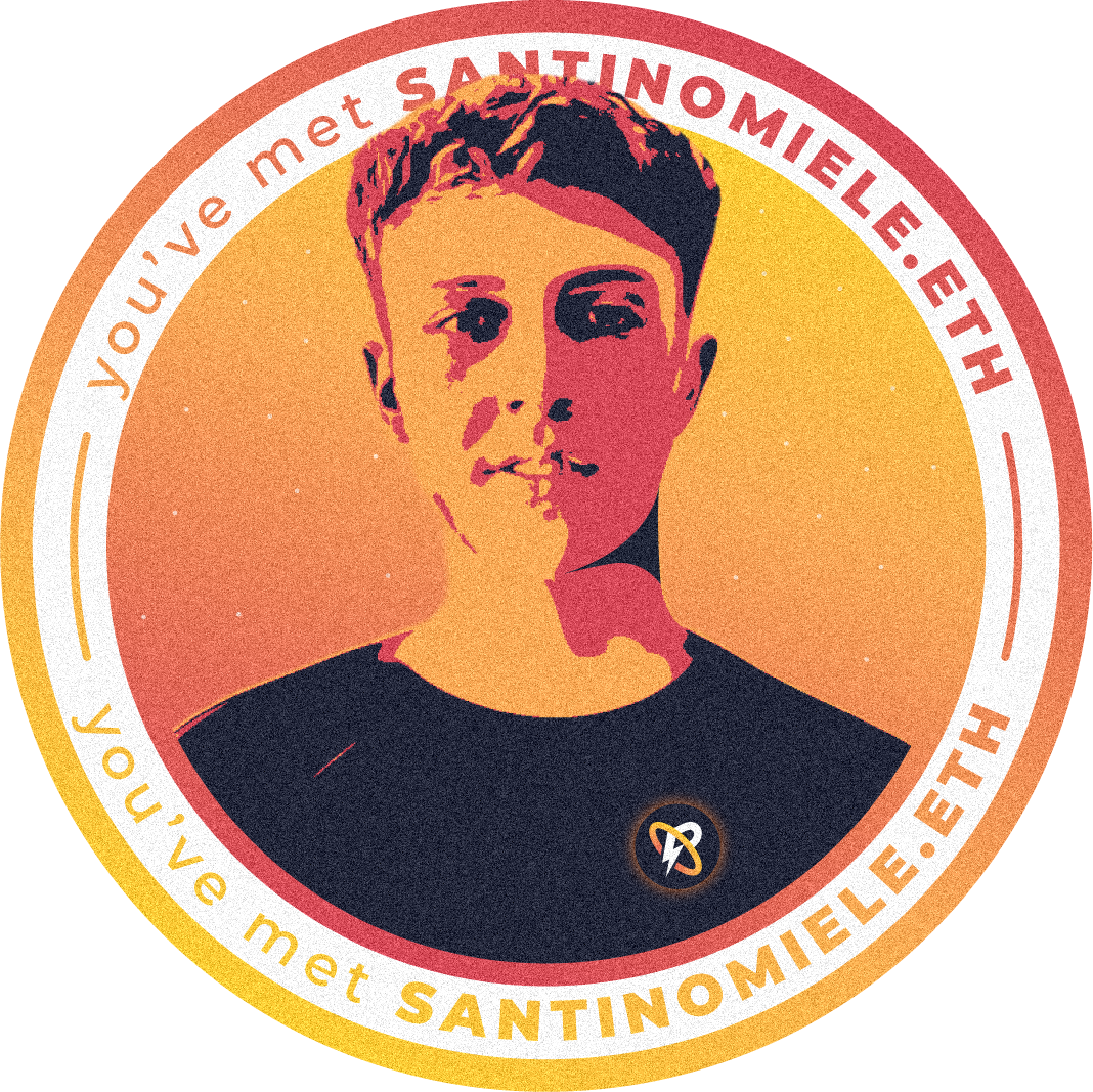 You've met santinomiele.eth in 2022 POAP image
