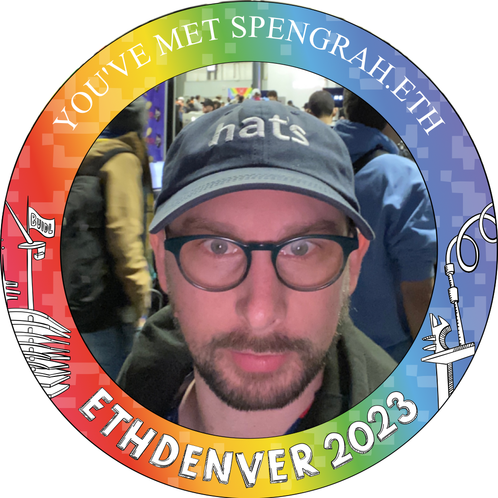 You've met spengrah.eth at ETHDenver 2023 POAP image