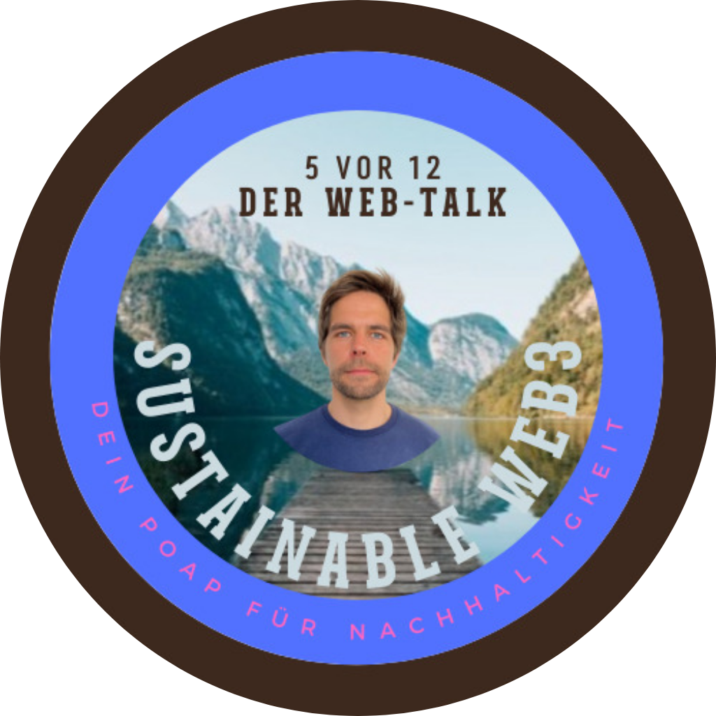 You've met Sustainable Web3 Talk mit Mukunda Hubmann - January 2023 POAP image