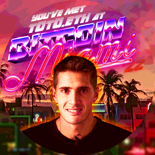 You've met t0t0.eth at Bitcoin Miami POAP image