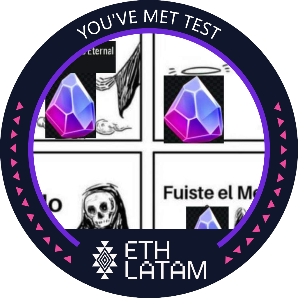 You've met test at ETHLatam '22 POAP image