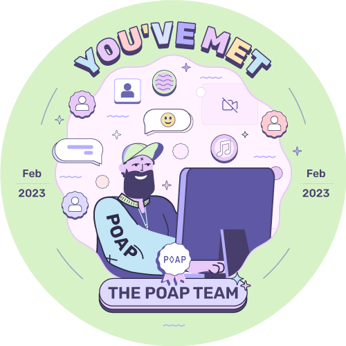 You've met the POAP team in February 2023 POAP image