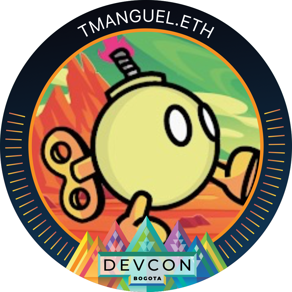 You've met tmanguel.eth at Devcon Bogota '22 POAP image