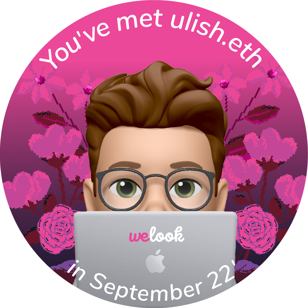You've met ulish.eth - September 2022 POAP image