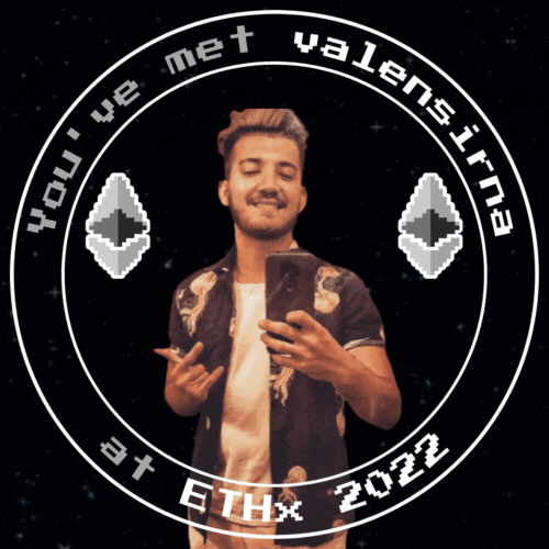 You've met valensirna at The ETHxperience side event 2022 POAP image